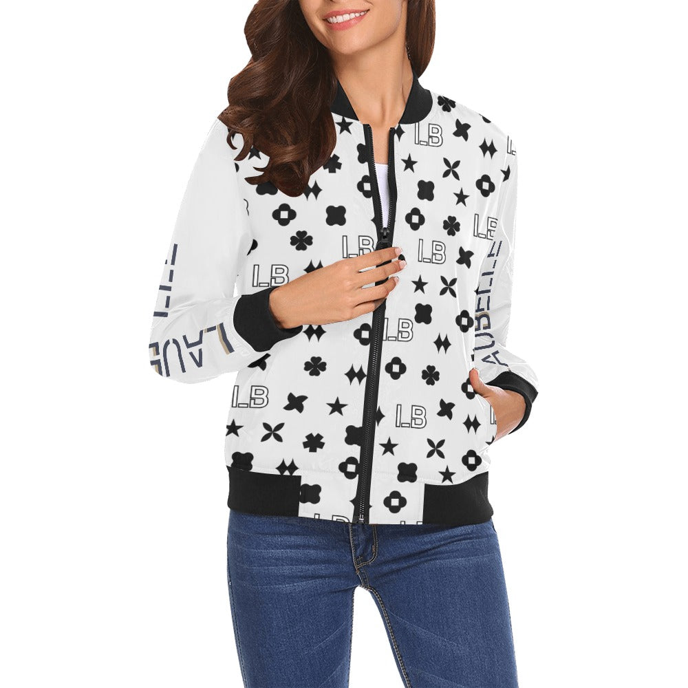 All Over Print Bomber Jacket for Women ( H19) - LauBelle Brand