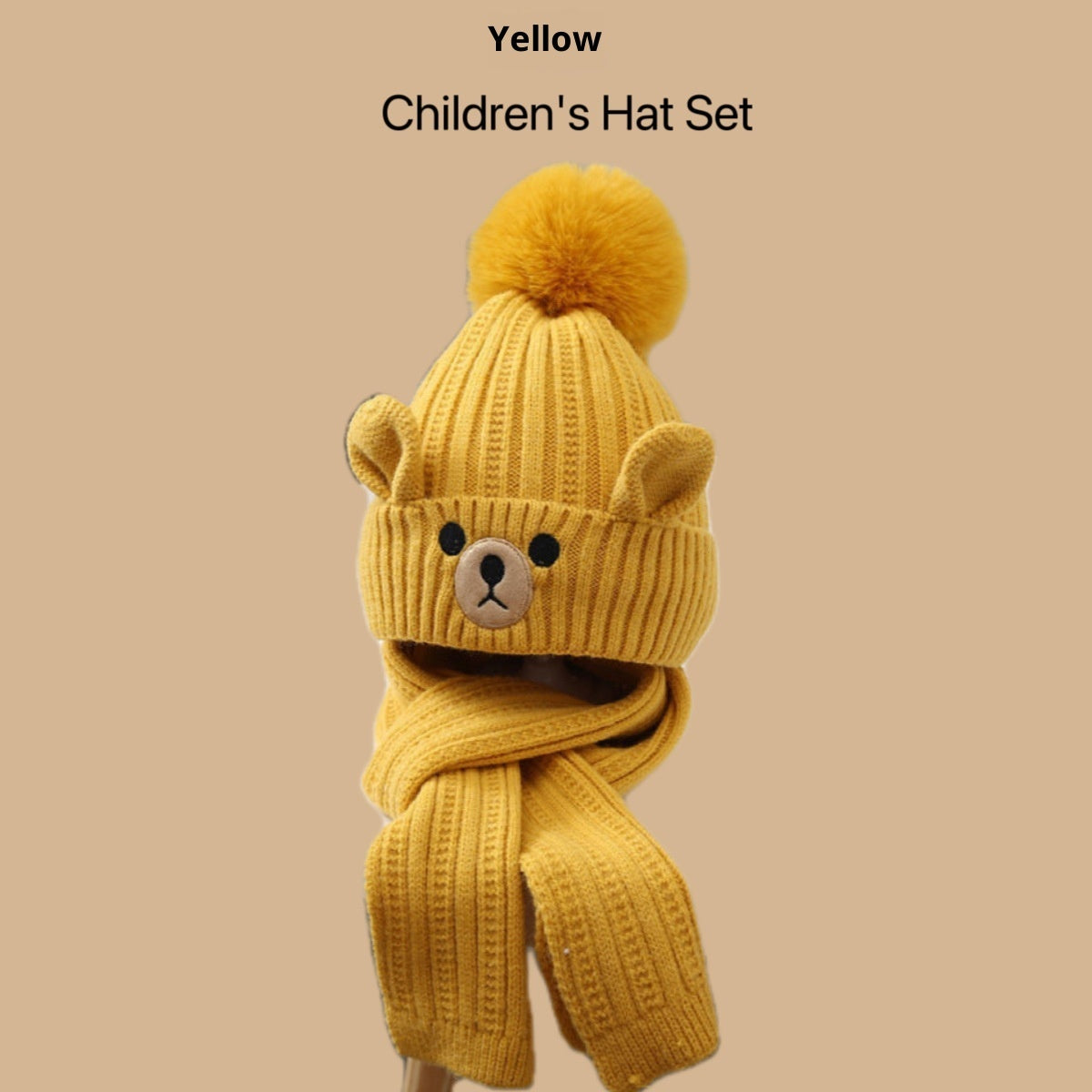 SnugPals: Boys' Cozy Knit Hat & Scarf Duo