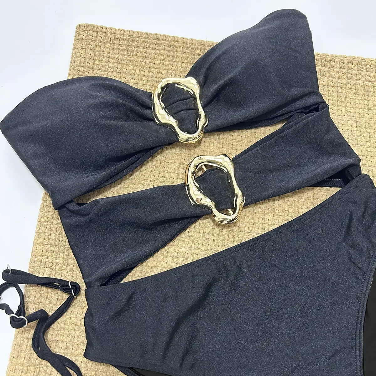 One-piece Swimsuit Sexy Bikini Women’s Solid Color