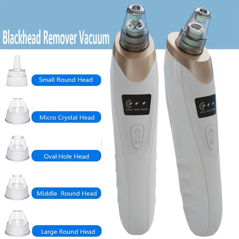 Electric Blackhead Remover and Pore Cleaner with Multiple Probes