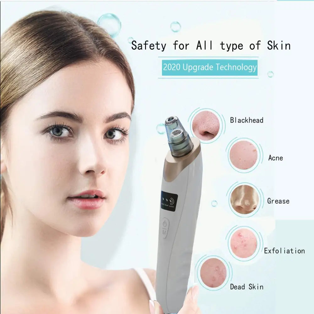 Electric Blackhead Remover and Pore Cleaner with Multiple Probes