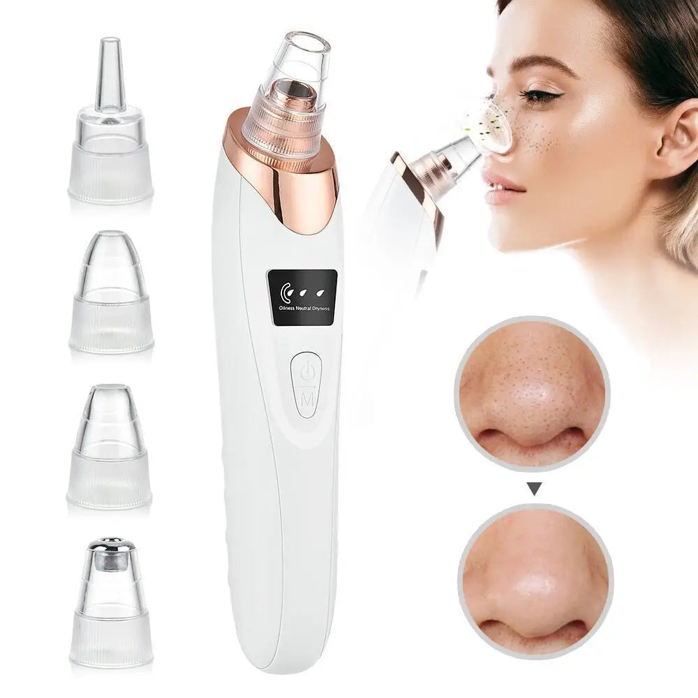Electric Blackhead Remover and Pore Cleaner with Multiple Probes