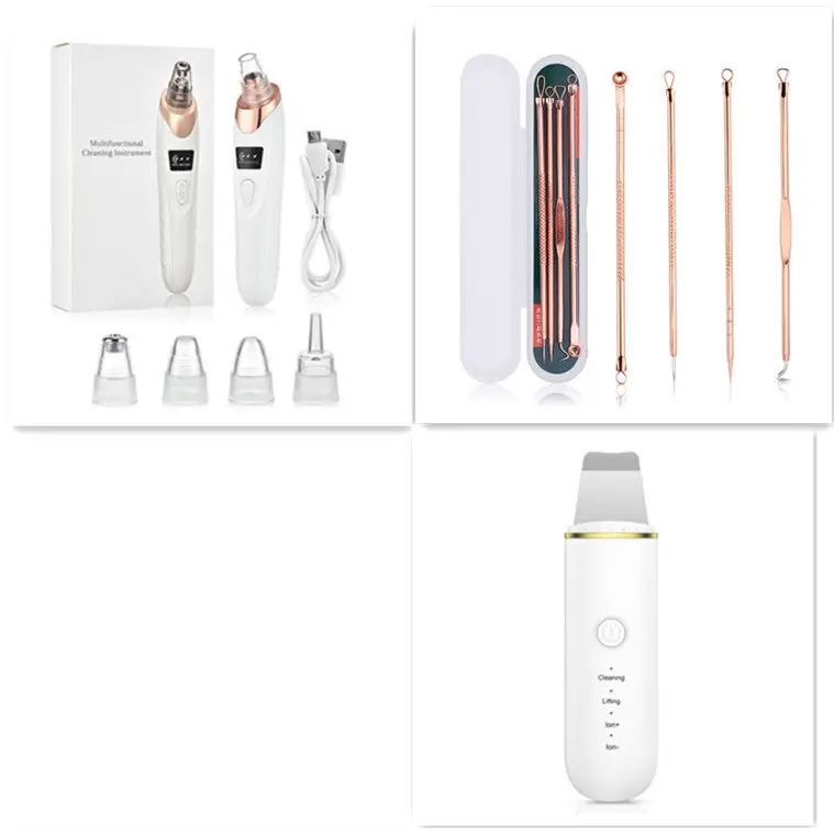 Electric Blackhead Remover and Pore Cleaner with Multiple Probes SetC