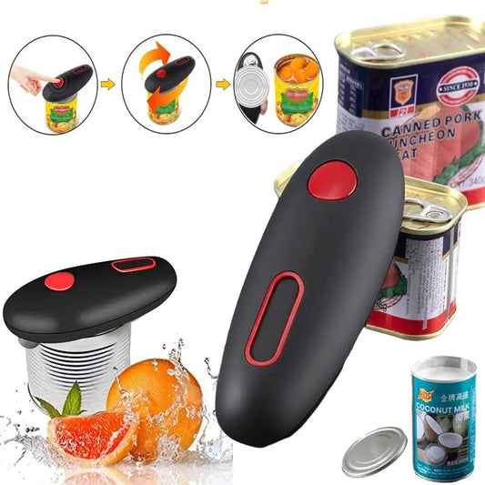 Electric Can Opener for Effortless and Efficient Can Opening Black