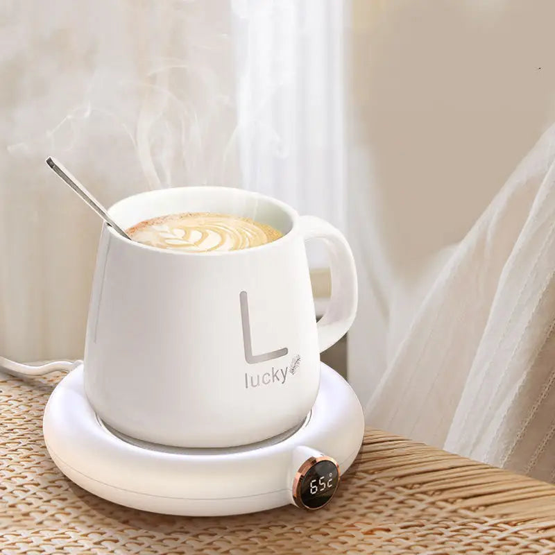 Electric Coffee and Tea Mug Warmer Plate for Home or Office M306 white / USB