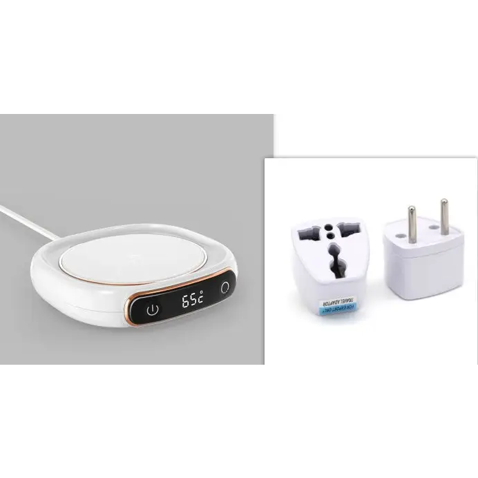 Electric Coffee and Tea Mug Warmer Plate for Home or Office M316 white / EU