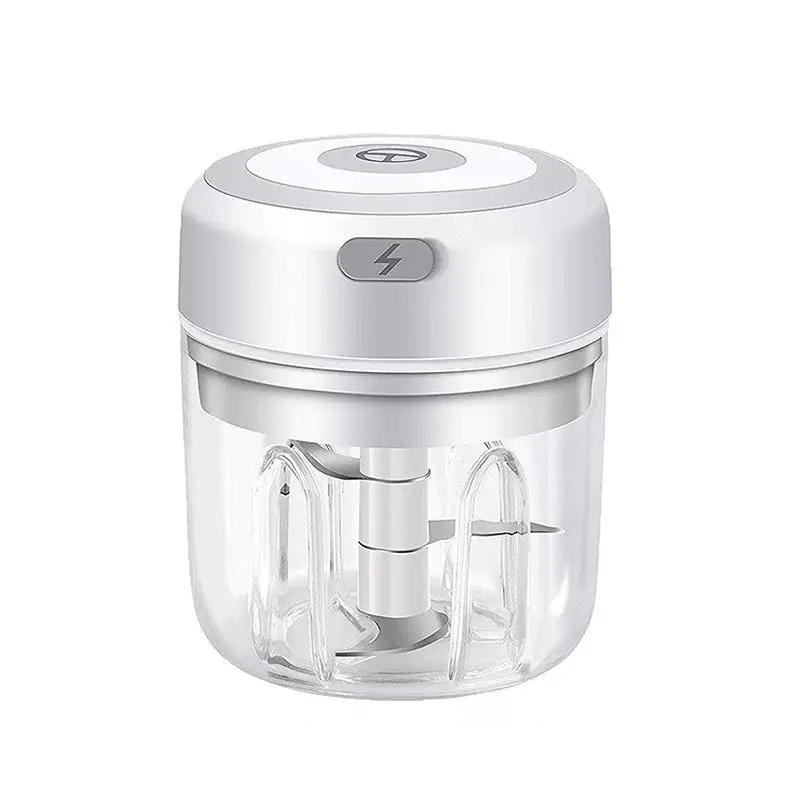 Electric Grinder with Stainless Steel Blade and One Touch Operation White250ML / USB