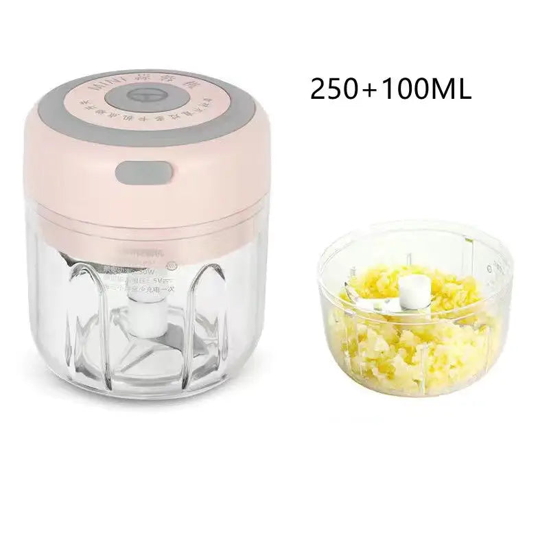 Electric Grinder with Stainless Steel Blade and One Touch Operation Pink high cup350ML / USB
