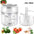 Electric Grinder with Stainless Steel Blade and One Touch Operation White high cup350ML / USB