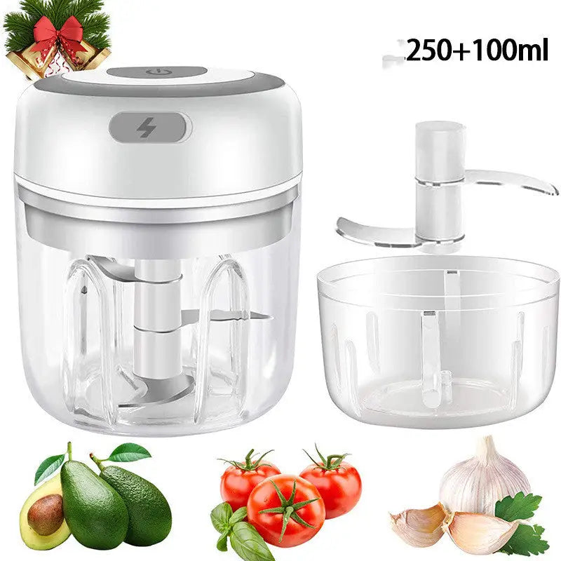 Electric Grinder with Stainless Steel Blade and One Touch Operation White high cup350ML / USB