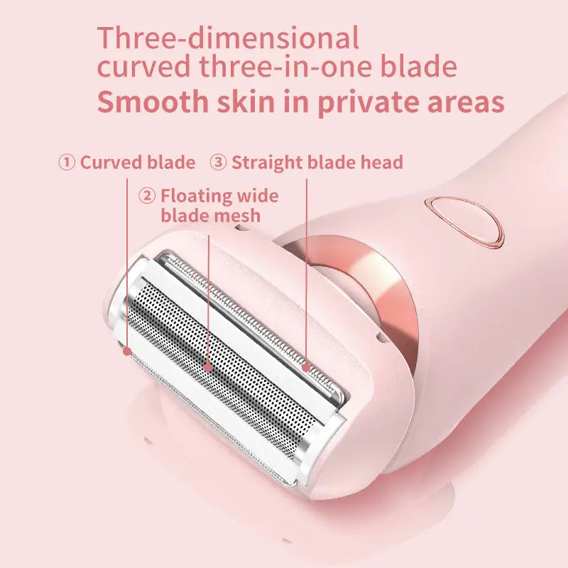 Electric Shaver for Women with Square Foil Head for Whole Body