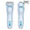 Electric Shaver for Women with Square Foil Head for Whole Body Blue 2PC / USB