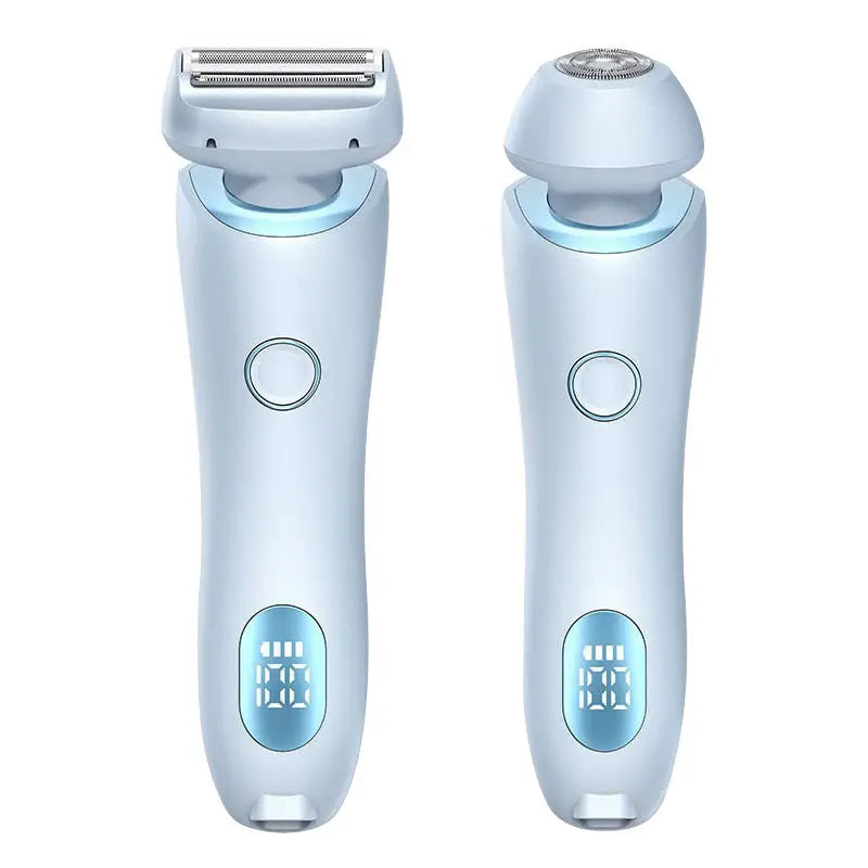 Electric Shaver for Women with Square Foil Head for Whole Body Blue / USB