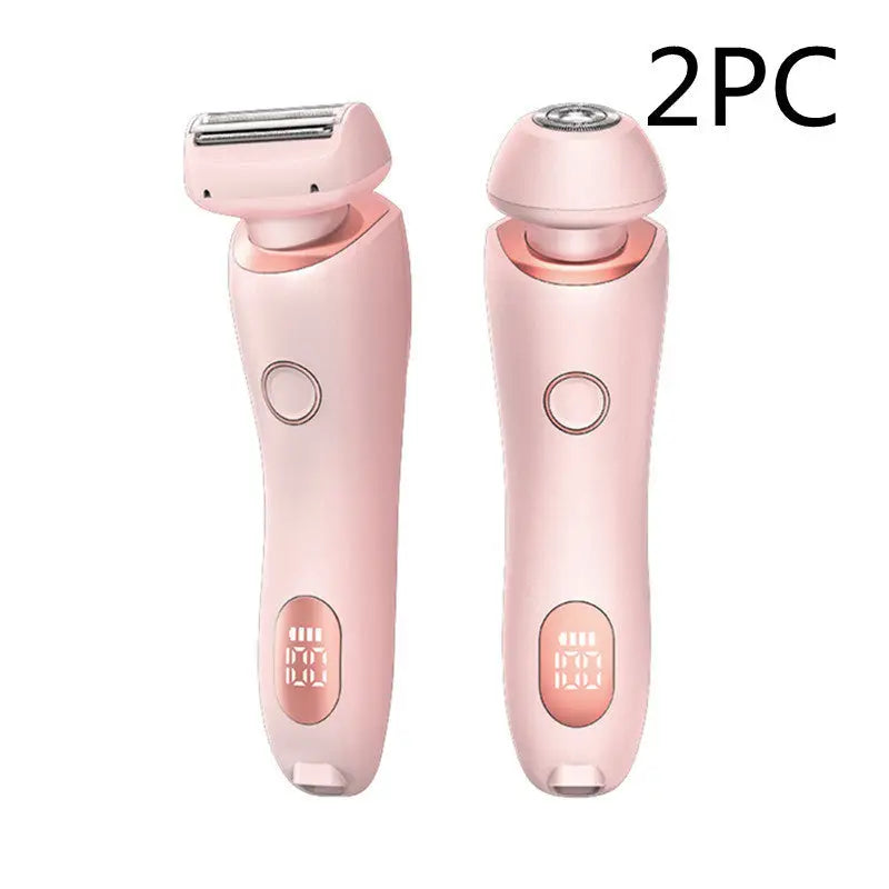 Electric Shaver for Women with Square Foil Head for Whole Body Pink 2PC / USB