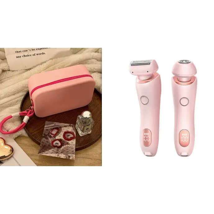 Electric Shaver for Women with Square Foil Head for Whole Body Pink and Rouge Gouache set / USB