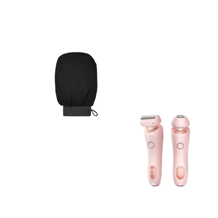 Electric Shaver for Women with Square Foil Head for Whole Body Pink Set / USB