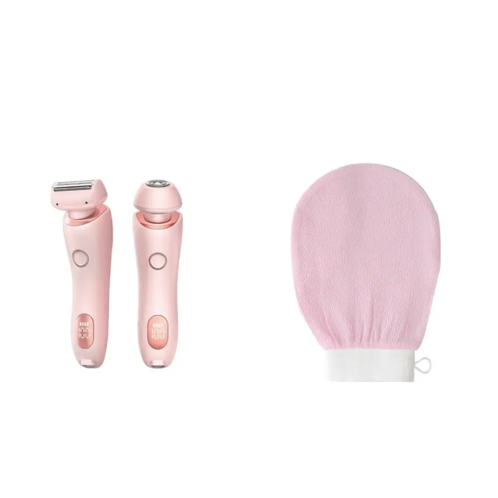 Electric Shaver for Women with Square Foil Head for Whole Body Pink Set1 / USB
