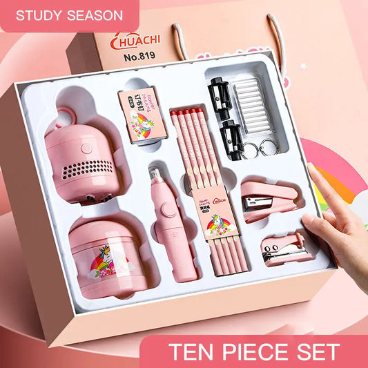 Electric Stationery Set Princess Pink or Prince Blue 11 Piece Set