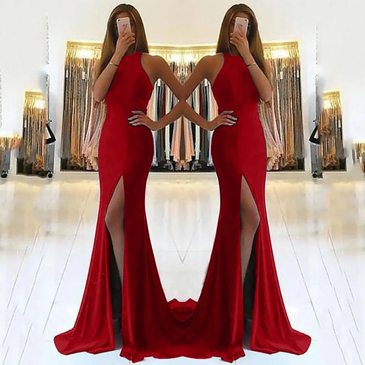 Elegance Gown: Long Ladies’ Evening Dress Collection
