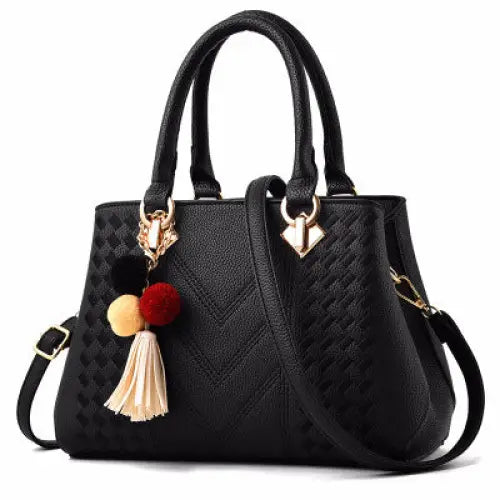 Elegance Luxe: Women’s Crossbody Handbag - Black