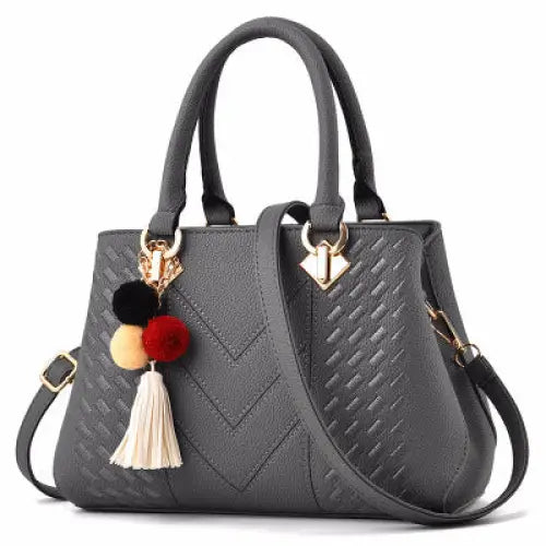 Elegance Luxe: Women’s Crossbody Handbag - Grey