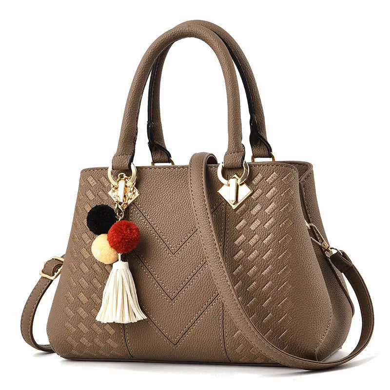 Elegance Luxe: Women’s Crossbody Handbag - Khaki
