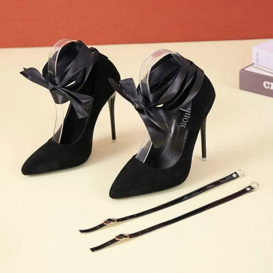 Elegance Plus: Ultra-Thin Allure Strap - Black cloth strap / 35 / 10CM
