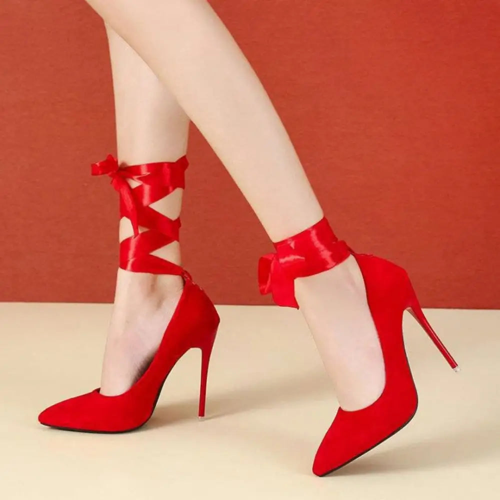 Elegance Plus: Ultra-Thin Allure Strap - Red cloth strap / 35 / 12CM