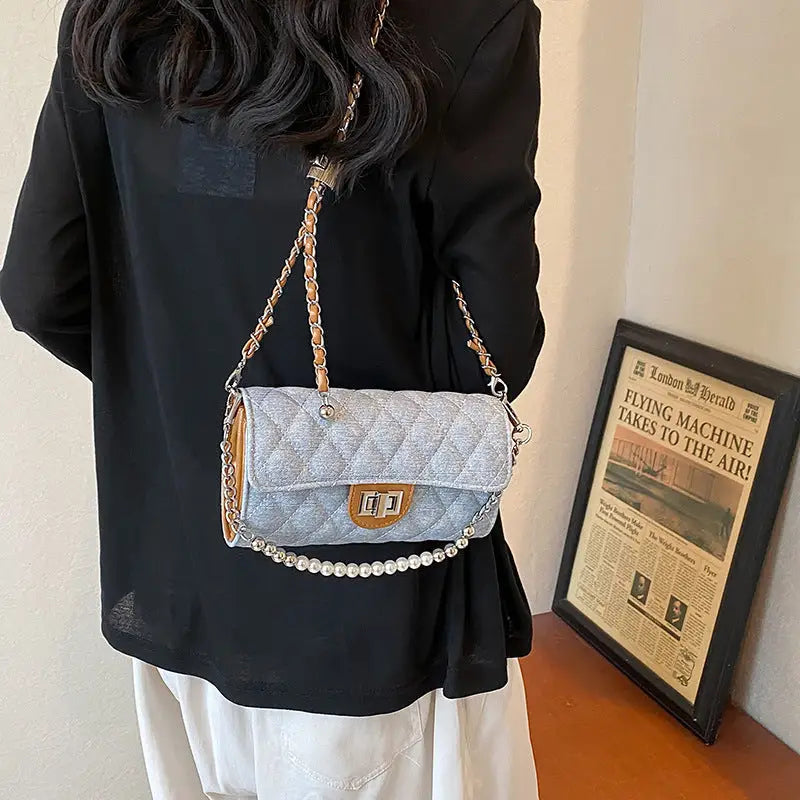Élégance Rhombus Chain Bag