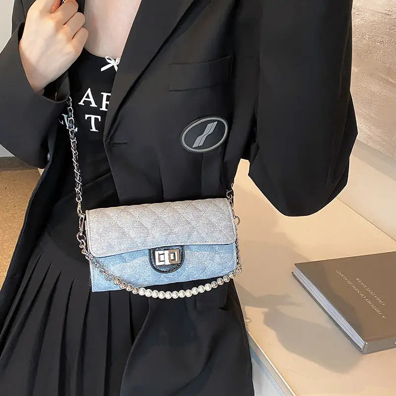 Élégance Rhombus Chain Bag