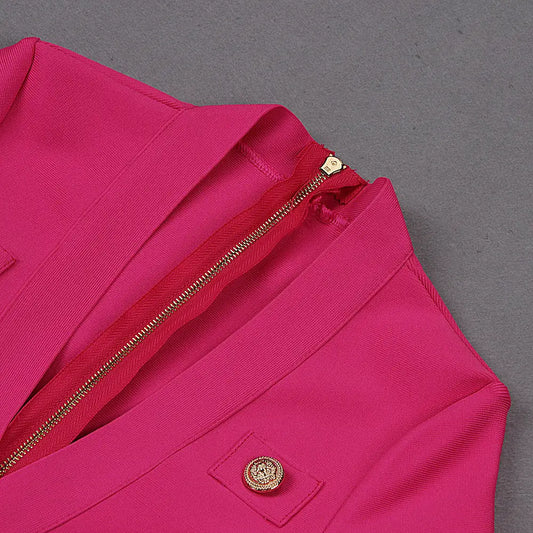 Elegance: Slim Fit Long-Sleeve Dress