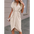 Elegance Splendor: One-Shoulder Evening Dress - Milky White / S