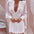 Elegance: V-Neck Lace Puff Sleeve Butterfly Dress - White / S - 4