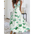 EleganceFlow V-Neck Dress - Green / S