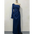 EleganceOne: Women’s Luxe Split One-Shoulder Dress - Dark Blue / S