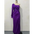 EleganceOne: Women’s Luxe Split One-Shoulder Dress - Purple / S