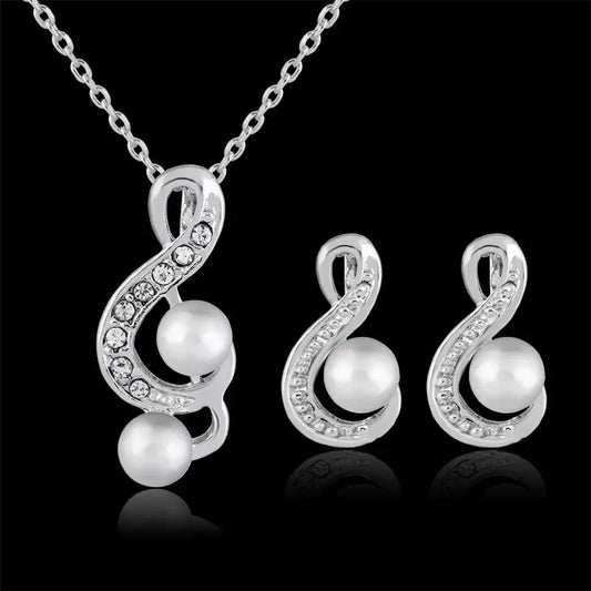Elegant Pearl Bridal Set by Danbi Jewelry - default