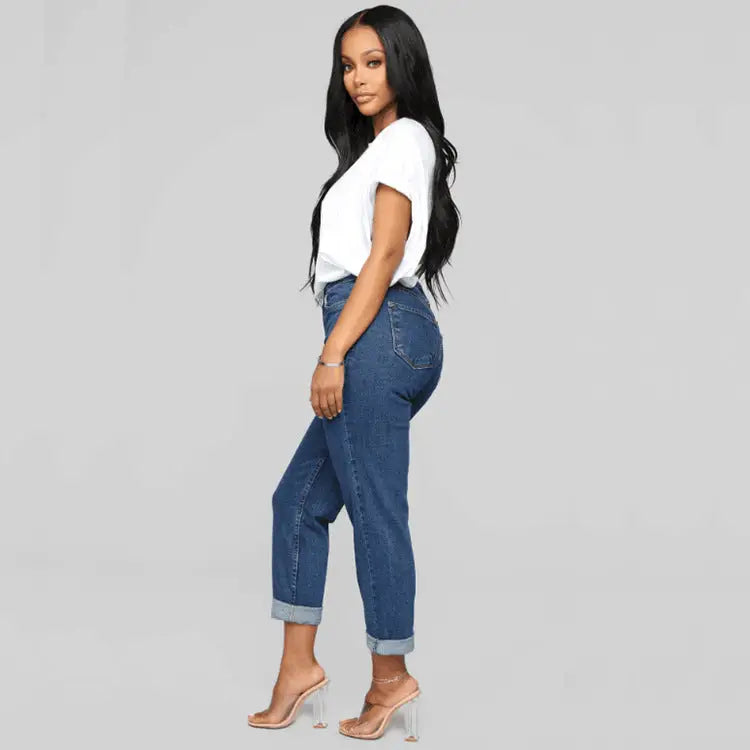 Elevate: Women’s High-Waist Loose Jeans