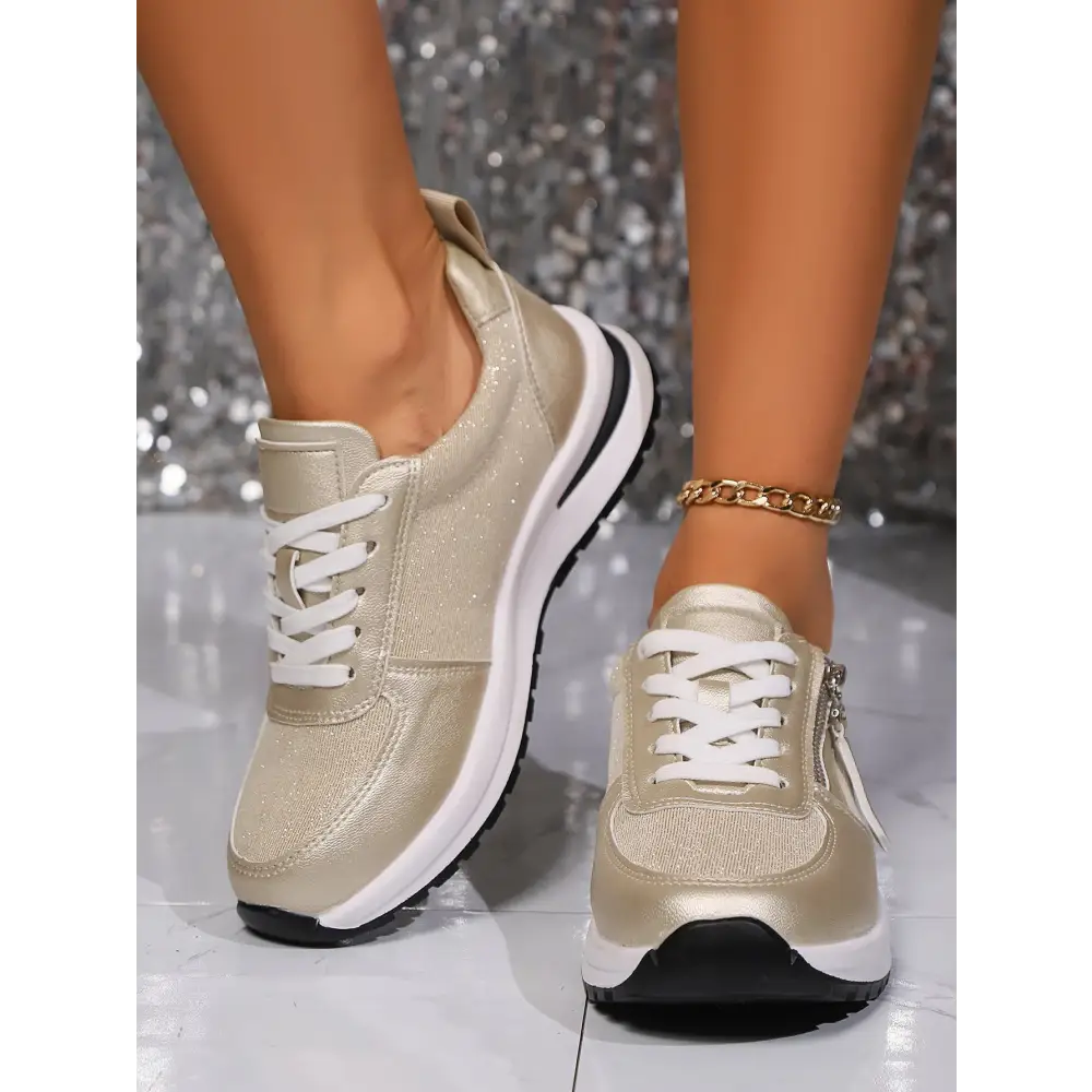 ElevatePlus: Chic Wide Fit Women’s Pumps - Gold / 36