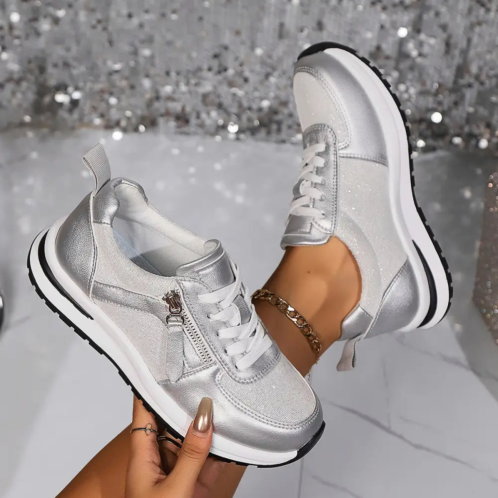 ElevatePlus: Chic Wide Fit Women’s Pumps - Silver / 36