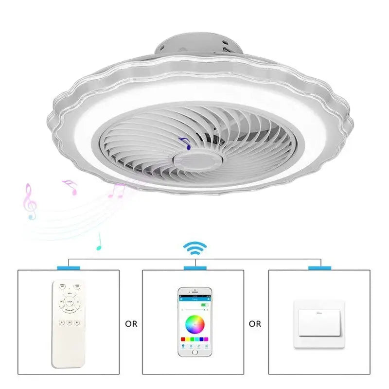 Elvin Magic 50CM Overhead Fan Light with APP Control 60W 220V STYLE / 60W motor 36W