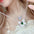 Emerald Butterfly Pendant Necklace - Green / Bow Necklace