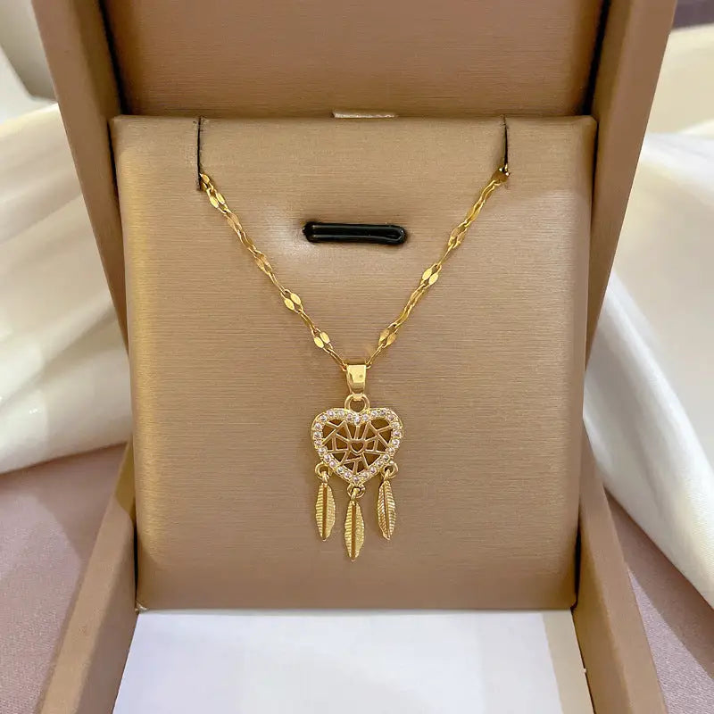EthnoDream Light Necklace - Gold Necklace