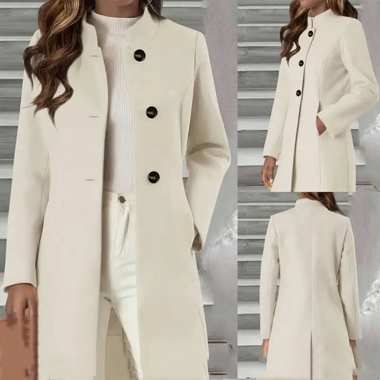 EuAm Slim Fit Wool Coat