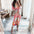 Euro-Ameri Chic Lace-Up Shirt Dress - Pink / L - 4