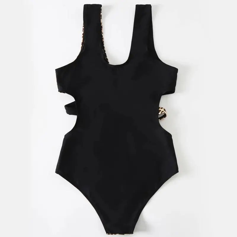 European And American Bikini High Waist One Piece Swimsuit
