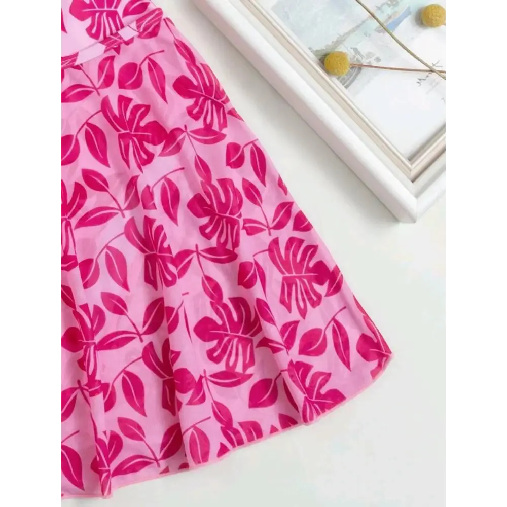European And American Printed One-piece Bikini Swimsuit