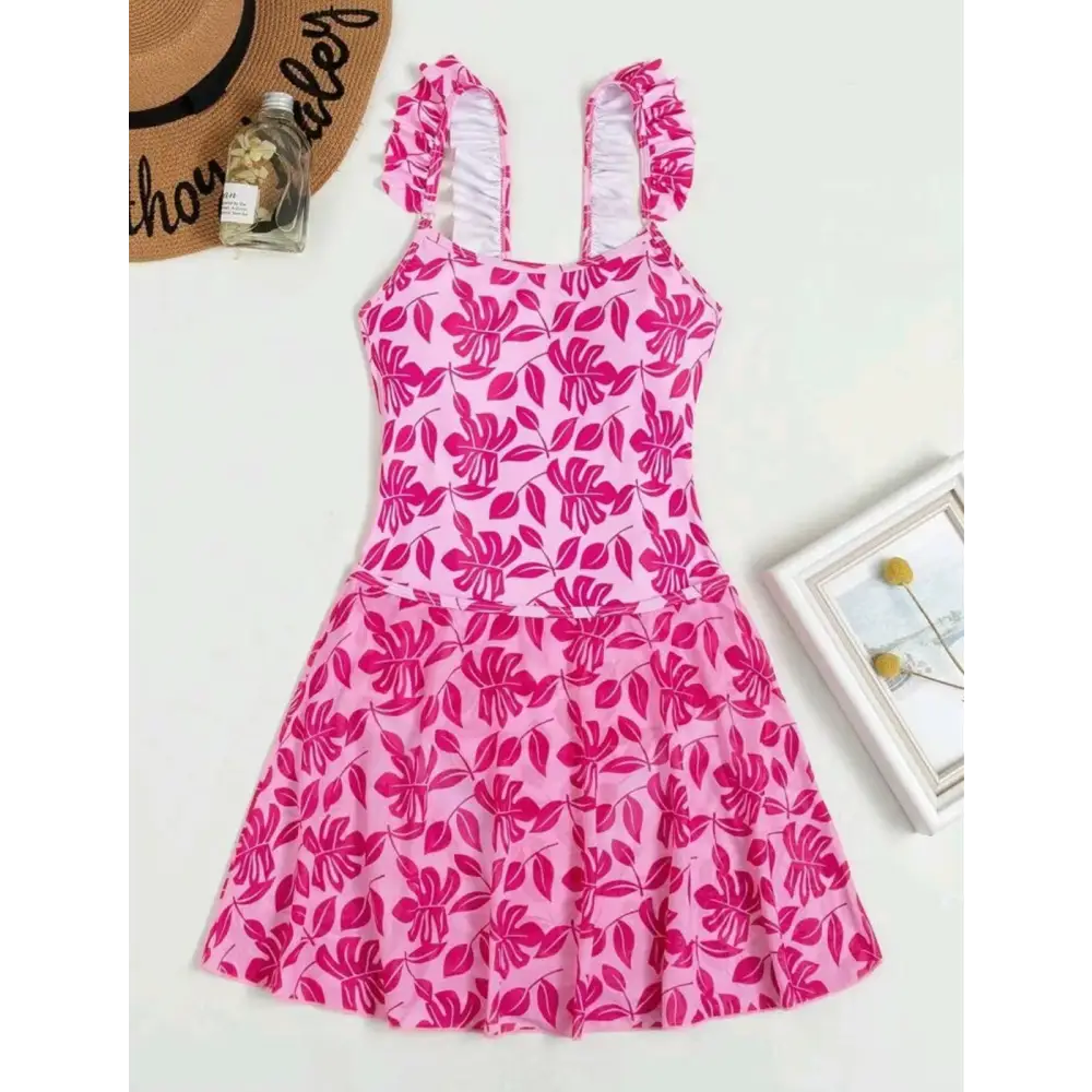 European And American Printed One-piece Bikini Swimsuit