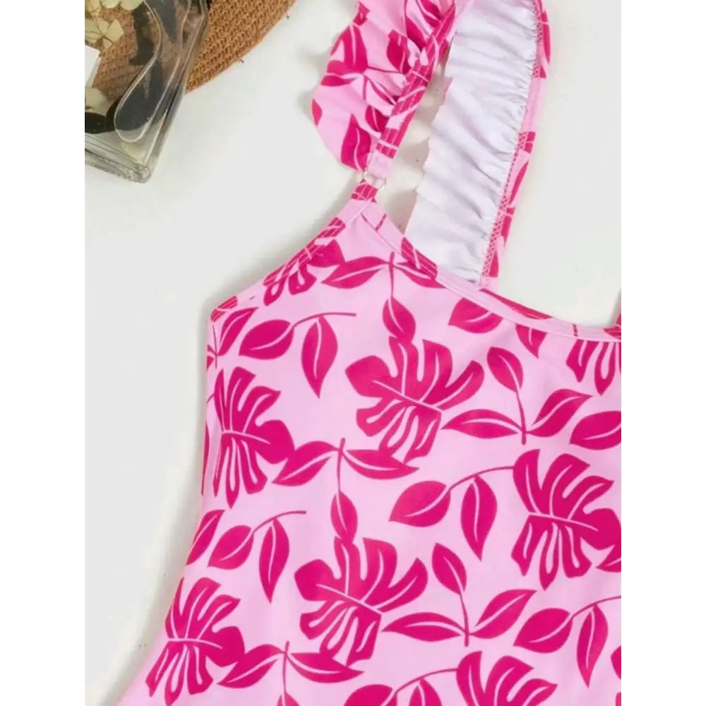 European And American Printed One-piece Bikini Swimsuit