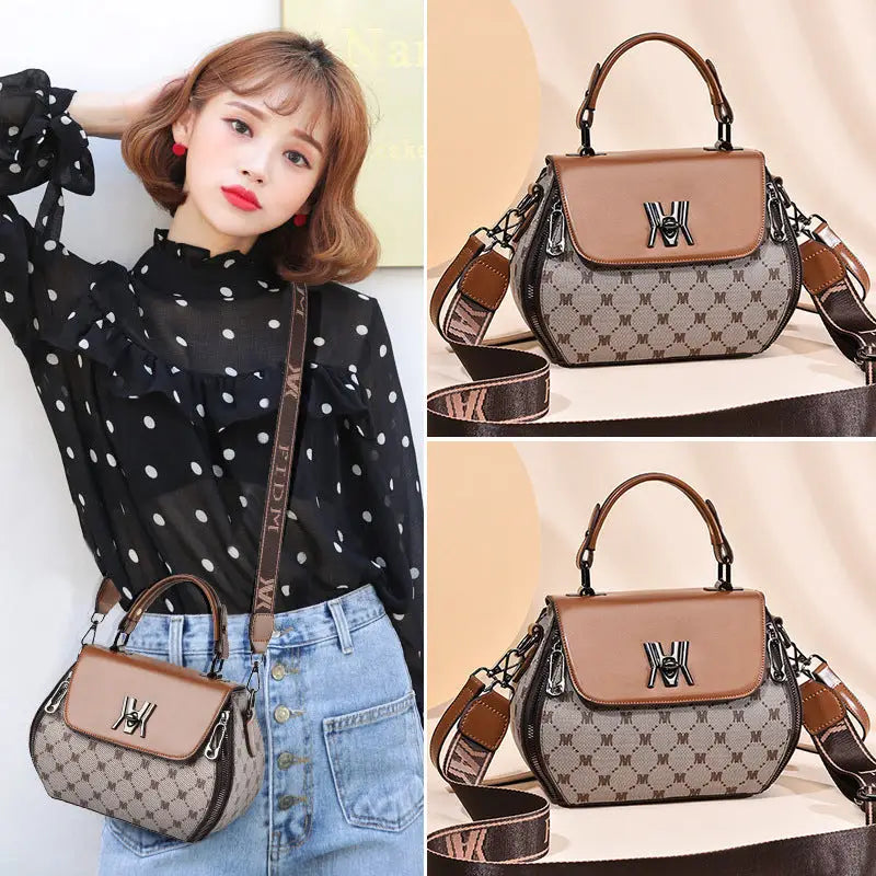 European Style PU Leather Printed Suitcase with Polyester Lining